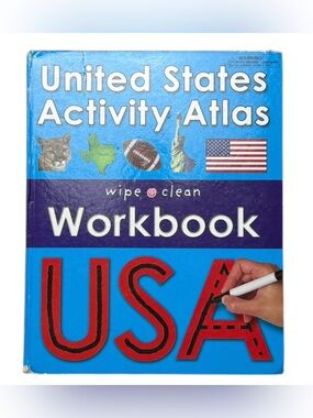 Wipe Clean Activity Workbook USA Atlas